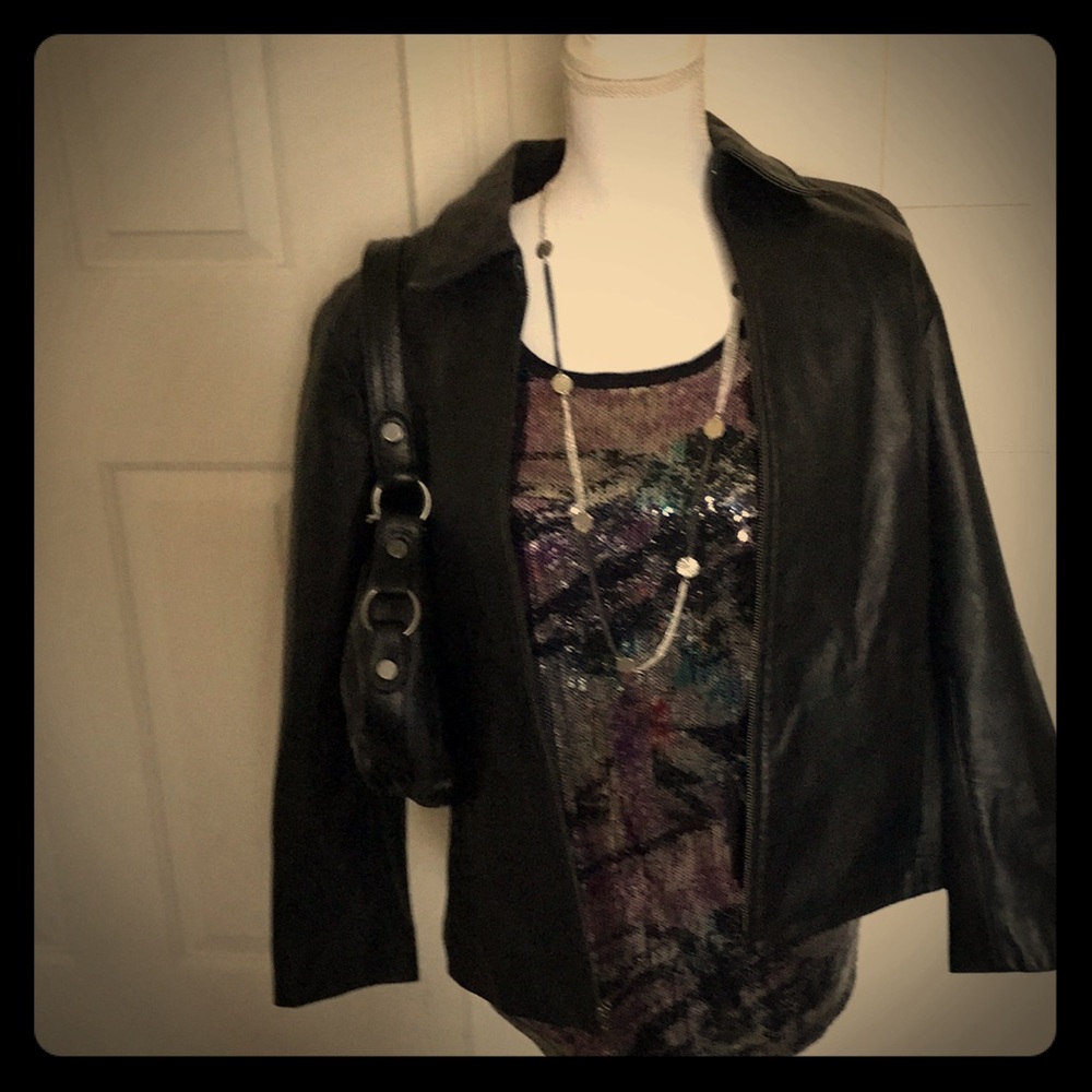 CJ Banks multicolored sequined tank top sz 16/18